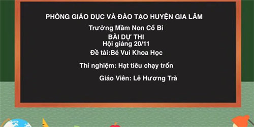 Thí nghiệm: Hạt tiêu chạy trốn - MGB